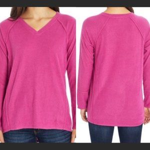 NWT WILD‎ FOX Women's Haley Brushed Waffle Top In Elderberry Size XXL Retail $84